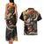 Samurai Yakuza Couples Matching Tank Maxi Dress and Hawaiian Shirt Japan Art Style