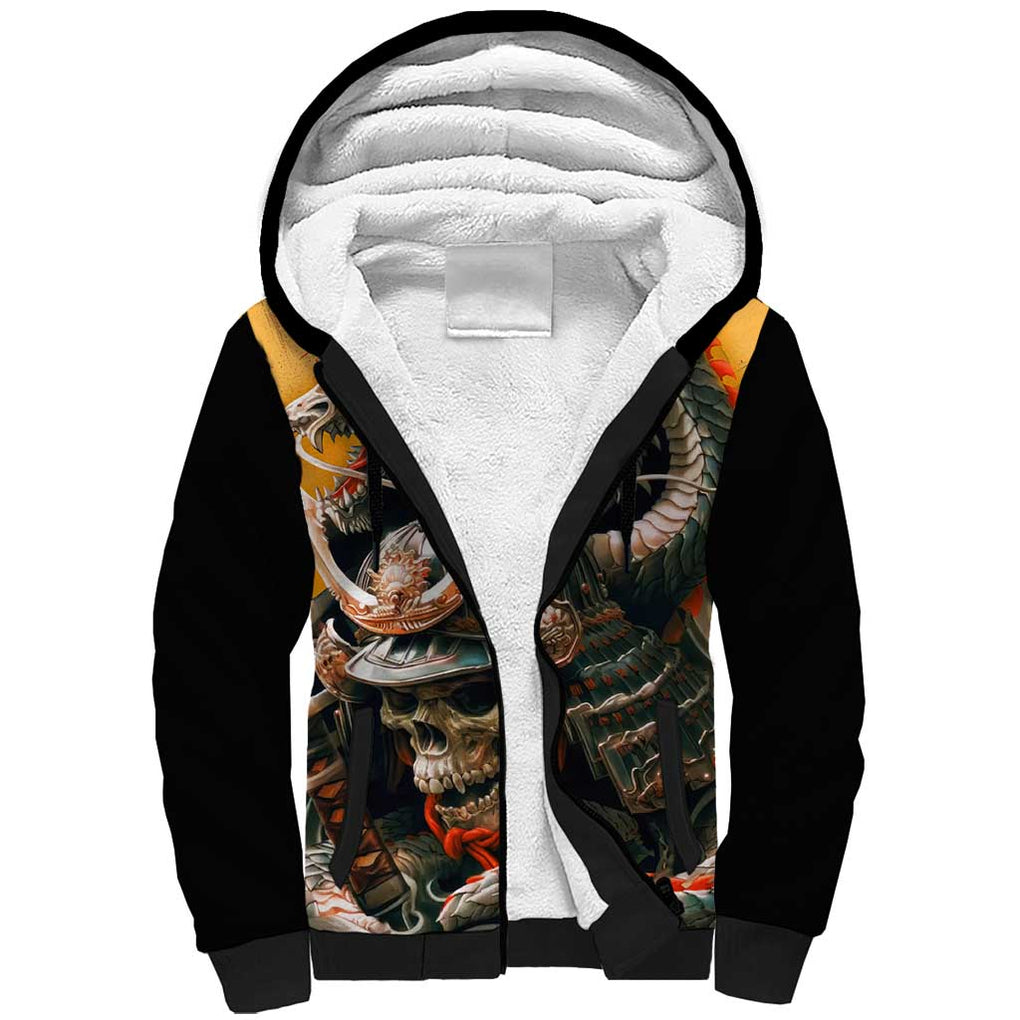 Samurai Yakuza Sherpa Hoodie Japan Art Style