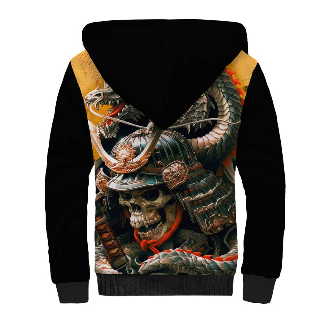 Samurai Yakuza Sherpa Hoodie Japan Art Style