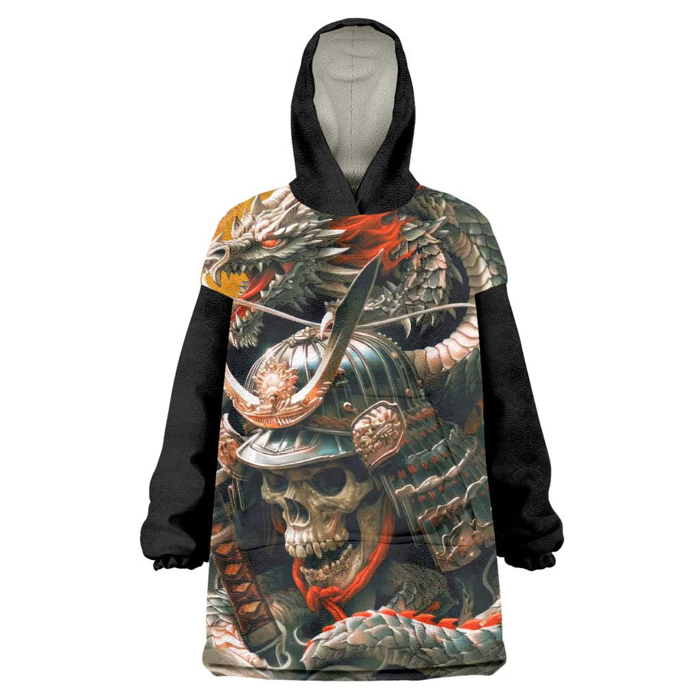 Samurai Yakuza Wearable Blanket Hoodie Japan Art Style