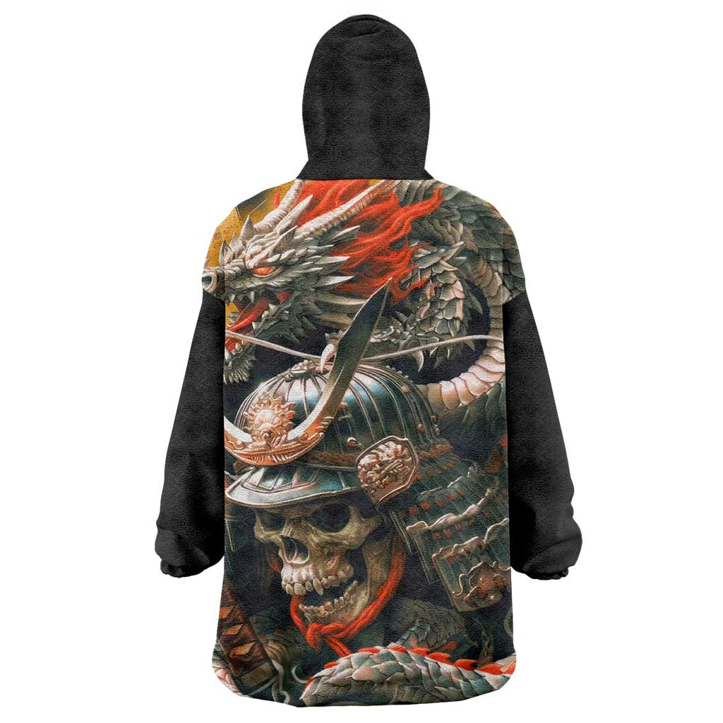 Samurai Yakuza Wearable Blanket Hoodie Japan Art Style