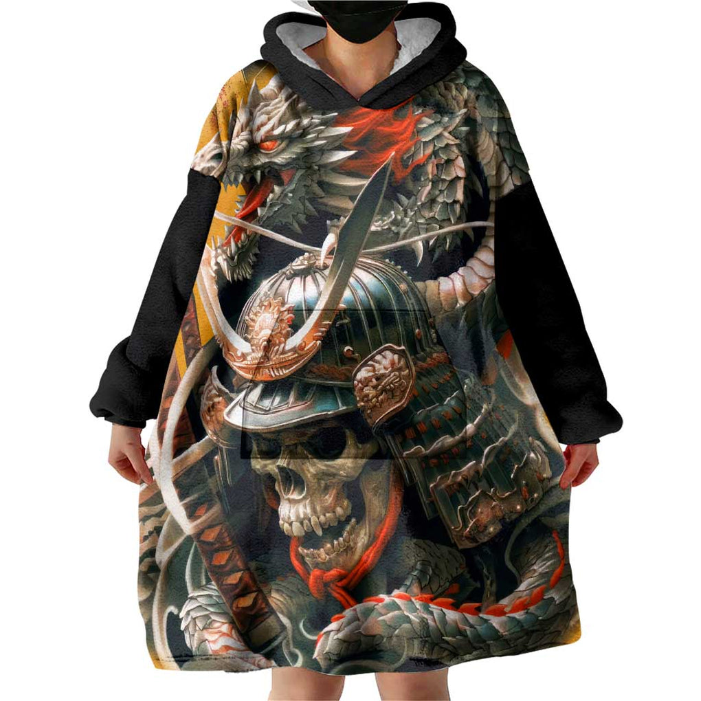 Samurai Yakuza Wearable Blanket Hoodie Japan Art Style