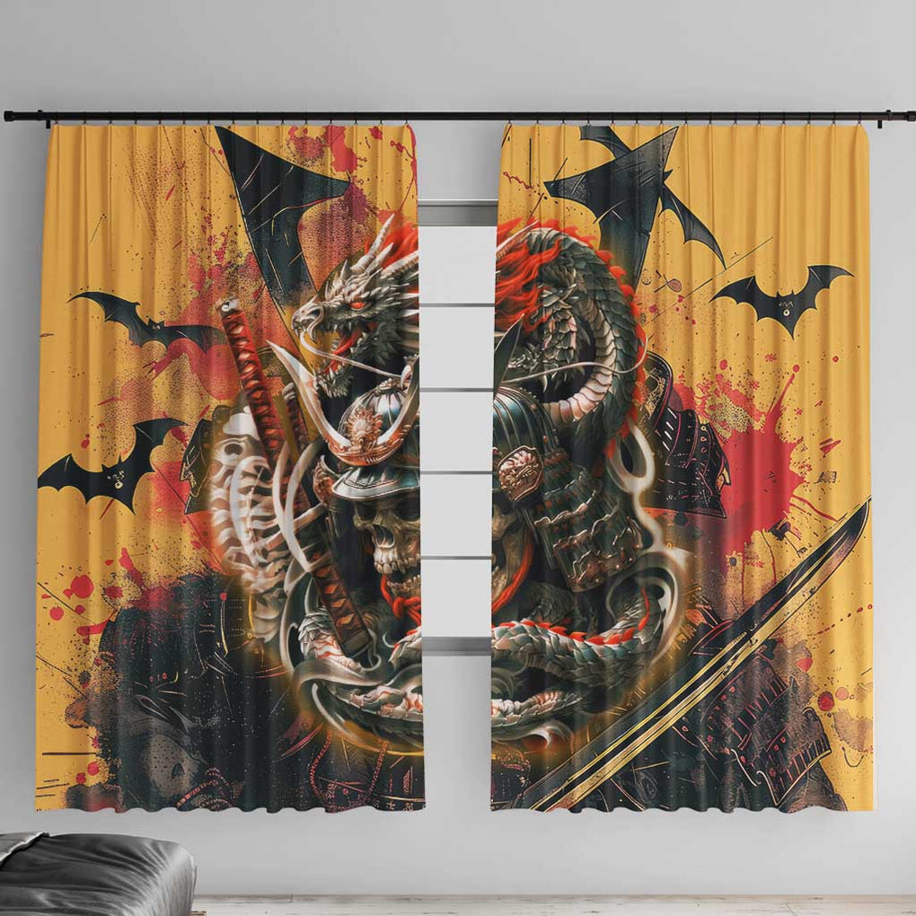 Samurai Yakuza Window Curtain Japan Art Style