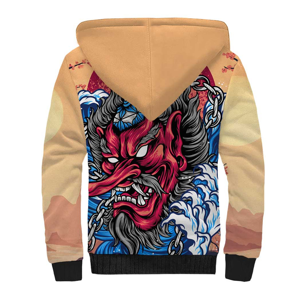 Tengu Sherpa Hoodie Japan Art Style