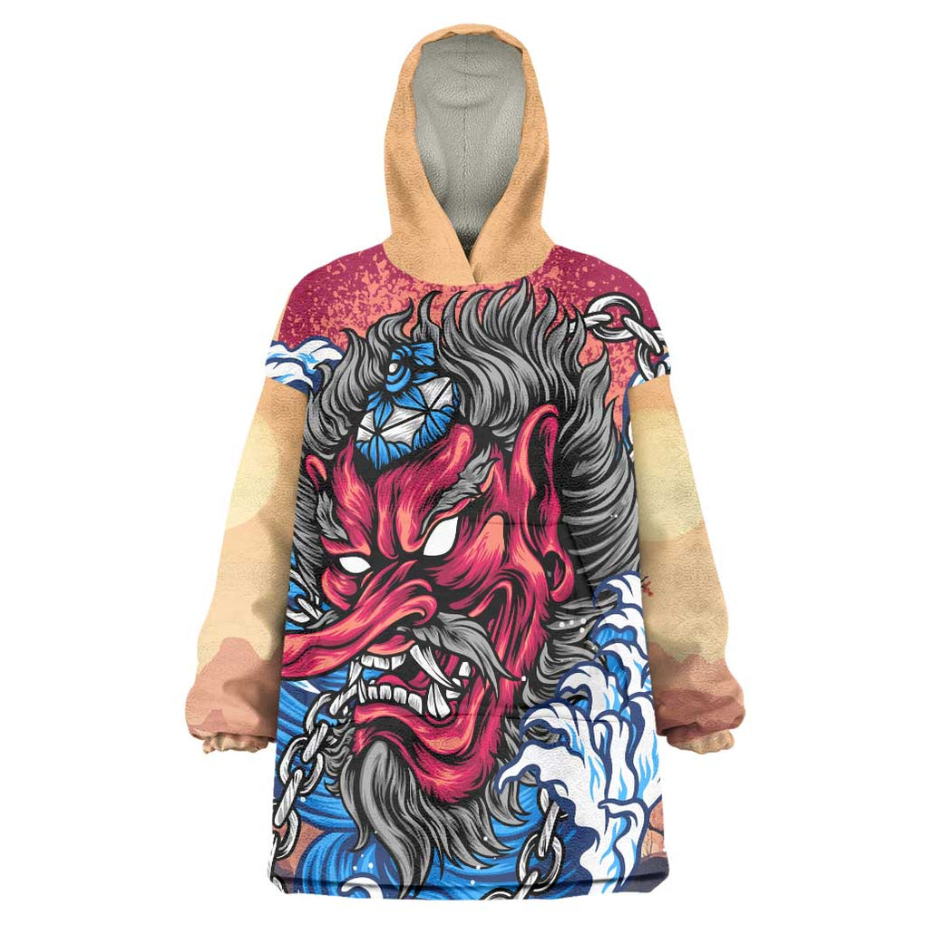 Tengu Wearable Blanket Hoodie Japan Art Style