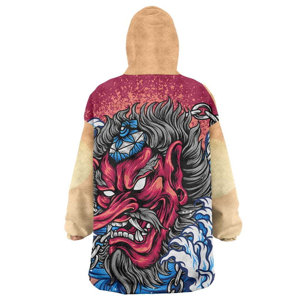 Tengu Wearable Blanket Hoodie Japan Art Style