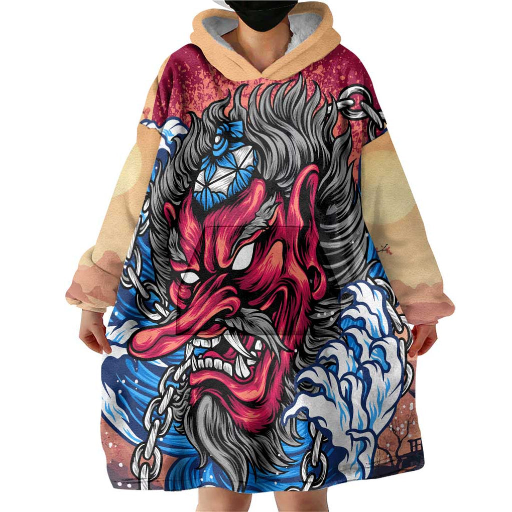 Tengu Wearable Blanket Hoodie Japan Art Style