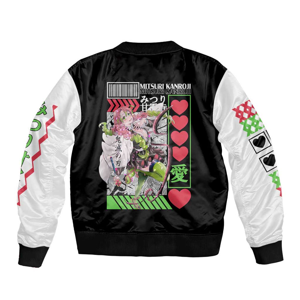 Mitsuri Kanroji - Kimesu No Yaiba Bomber Jacket Anime Style
