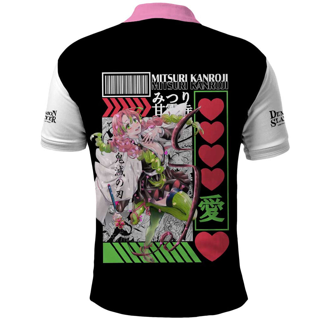 Mitsuri Kanroji - Kimesu No Yaiba Polo Shirt Anime Style