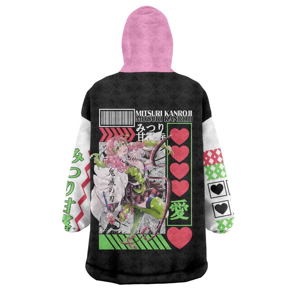 Mitsuri Kanroji - Kimesu No Yaiba Wearable Blanket Hoodie Anime Style