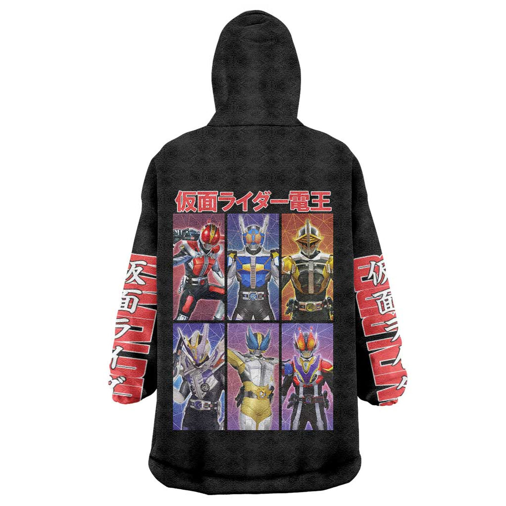 Kamen Rider Den-O Wearable Blanket Hoodie Anime Style