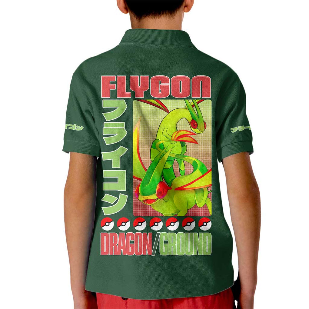 Flygon - Poke Kid Polo Shirt Anime Style