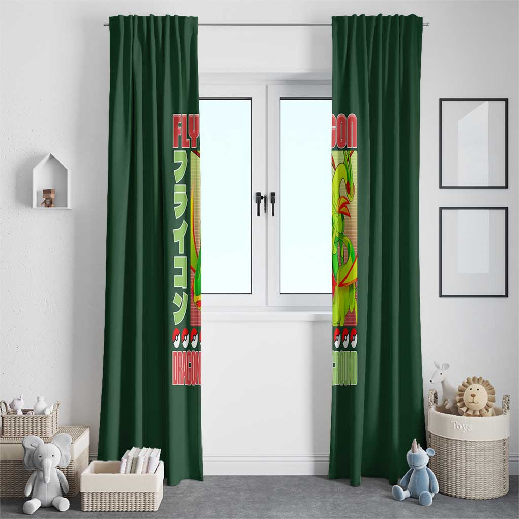 Flygon - Poke Window Curtain Anime Style