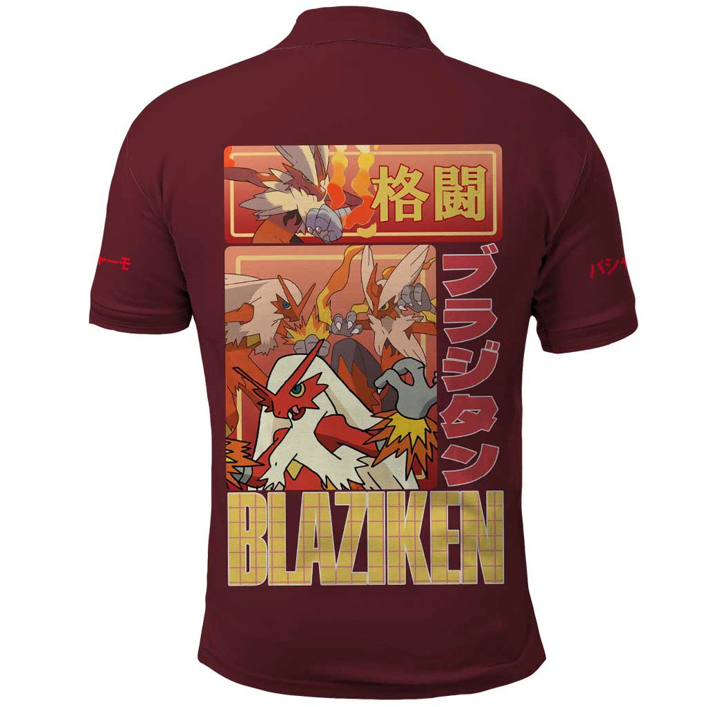 Blaziken - Poke Polo Shirt Anime Style