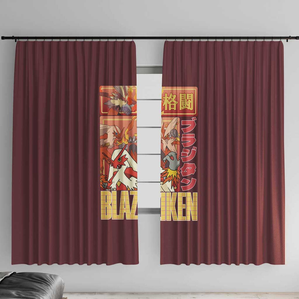 Blaziken - Poke Window Curtain Anime Style