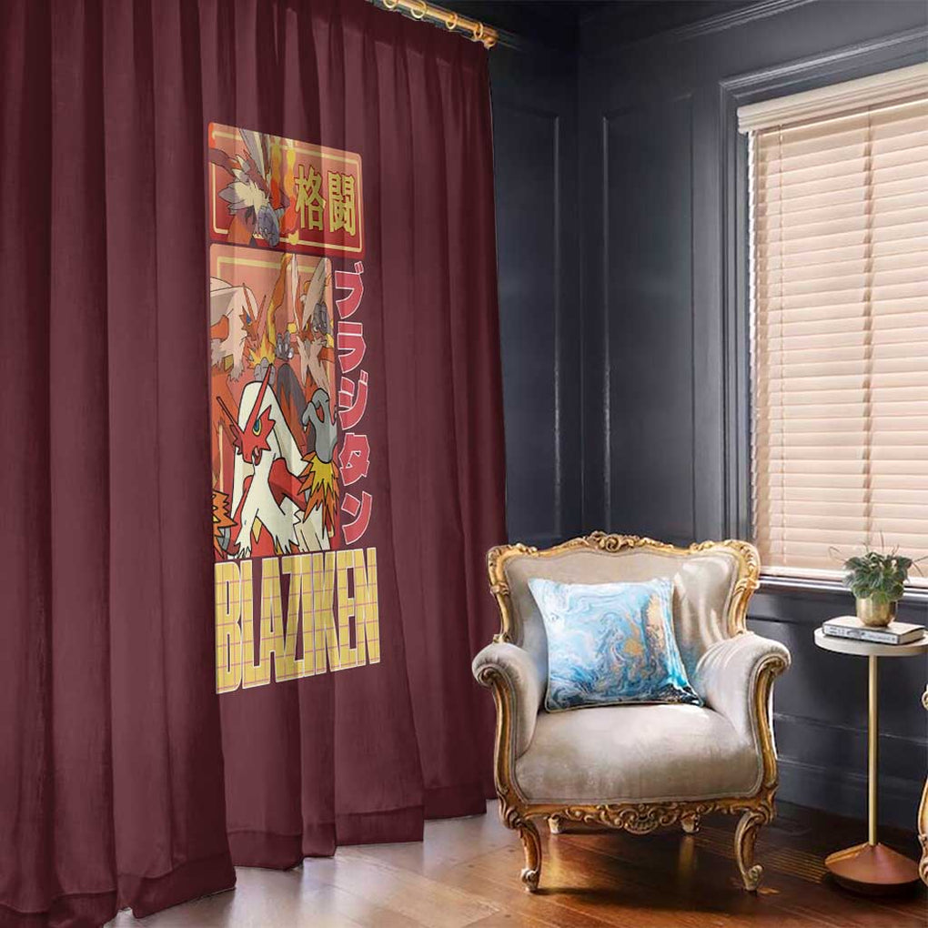 Blaziken - Poke Window Curtain Anime Style