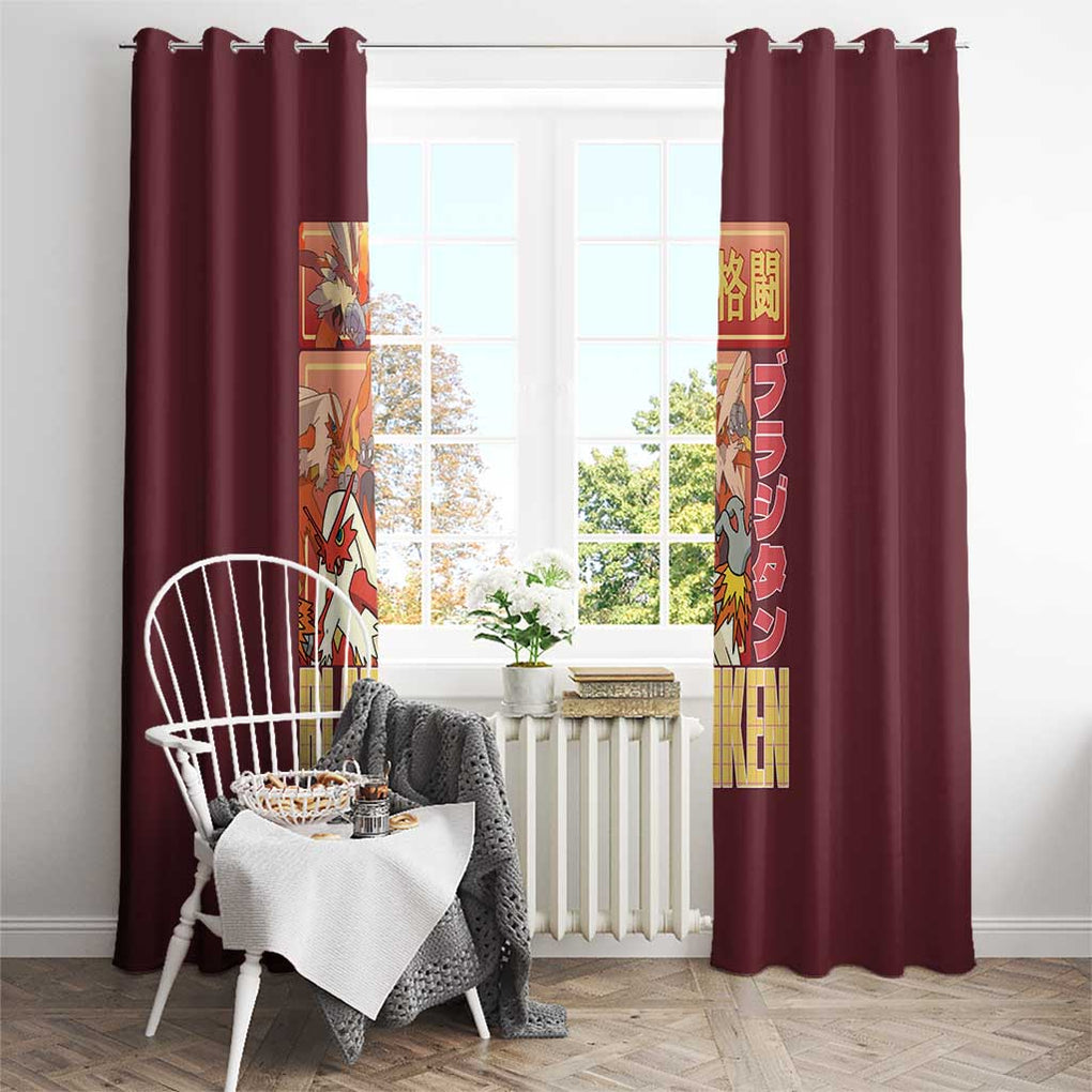Blaziken - Poke Window Curtain Anime Style