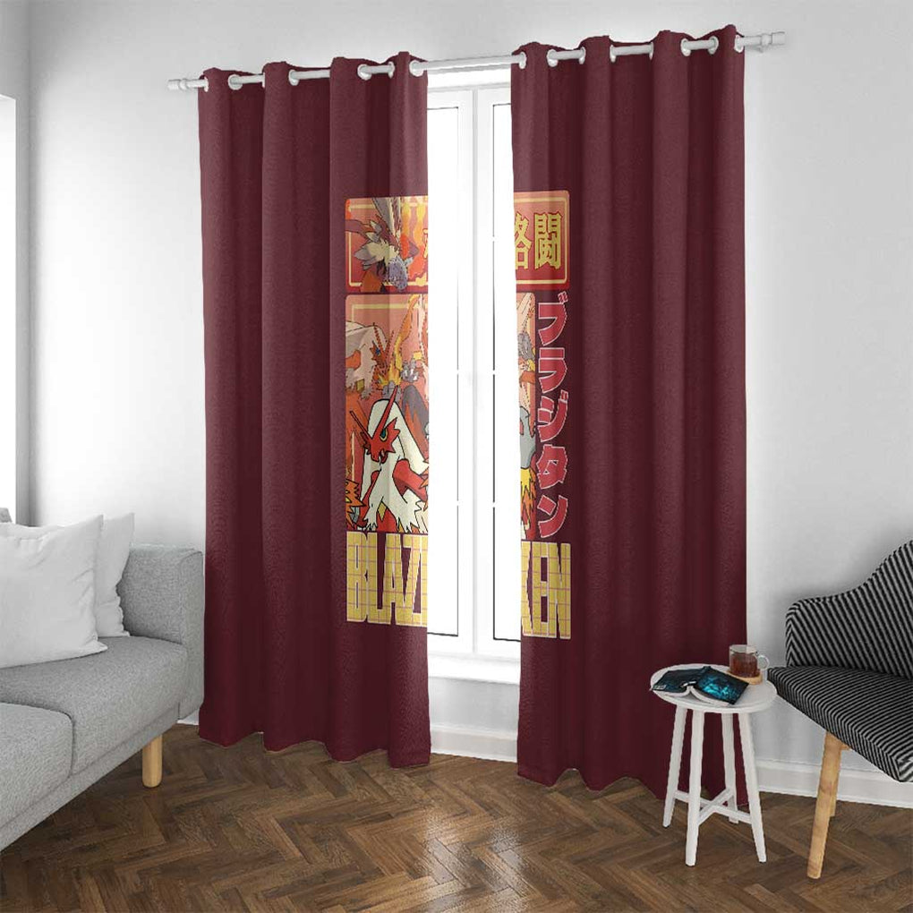 Blaziken - Poke Window Curtain Anime Style