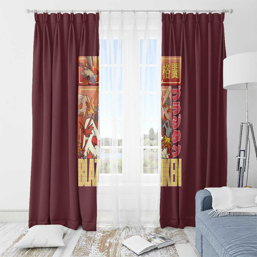 Blaziken - Poke Window Curtain Anime Style
