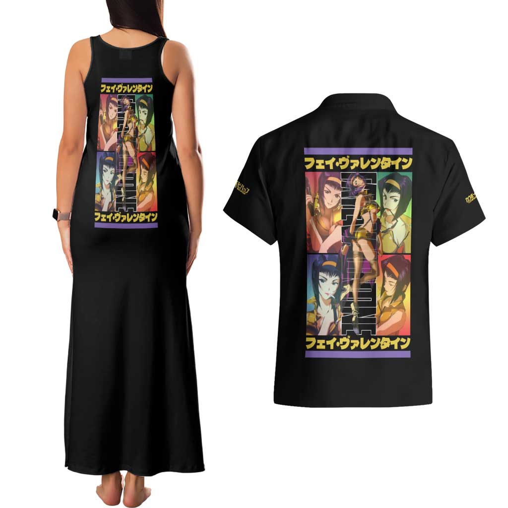 Faye Valentine Cowboy Bebop Couples Matching Tank Maxi Dress and Hawaiian Shirt Japan Anime Style TS04