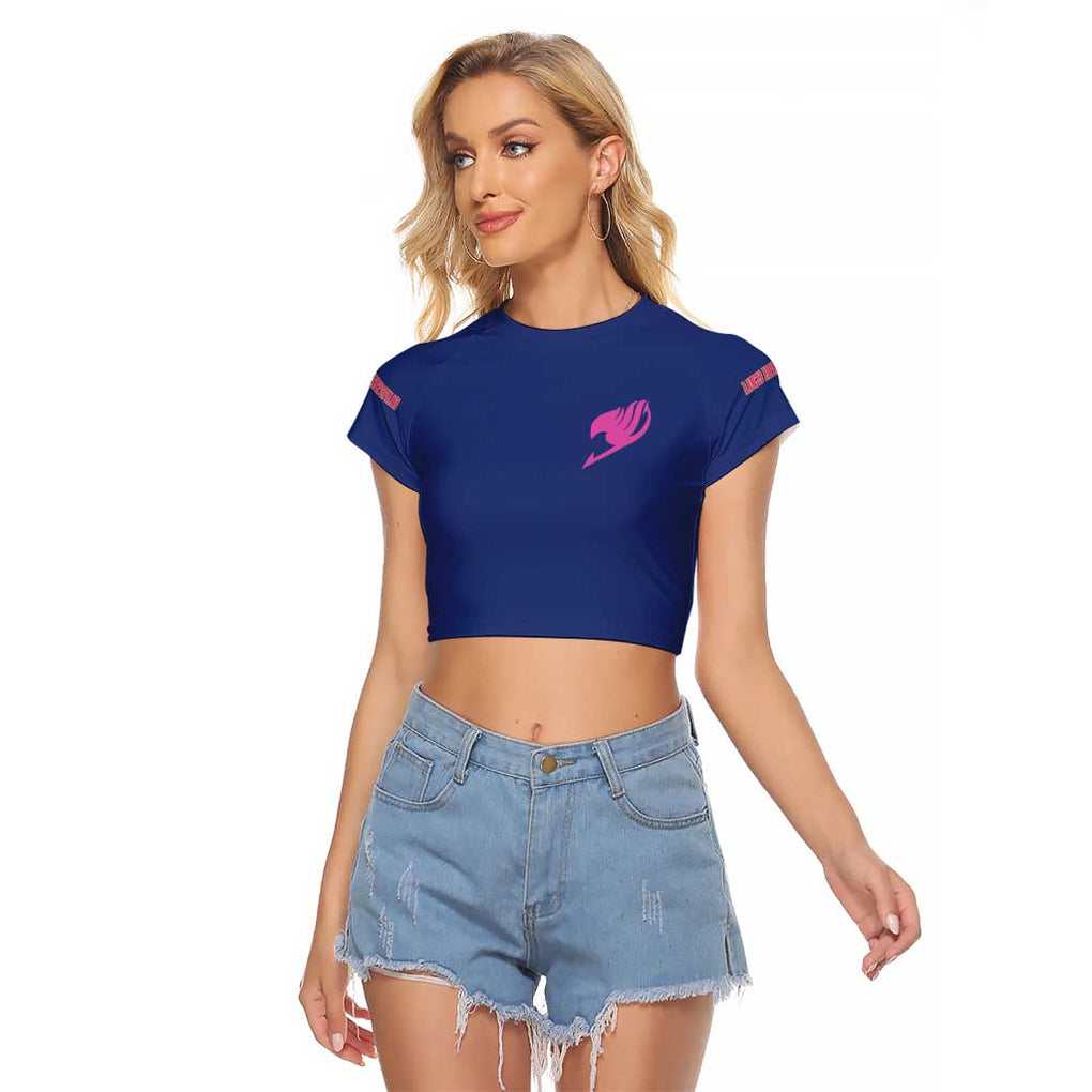 Lucy Heartfilia Fairy Tail Raglan Cropped T Shirt Anime Style