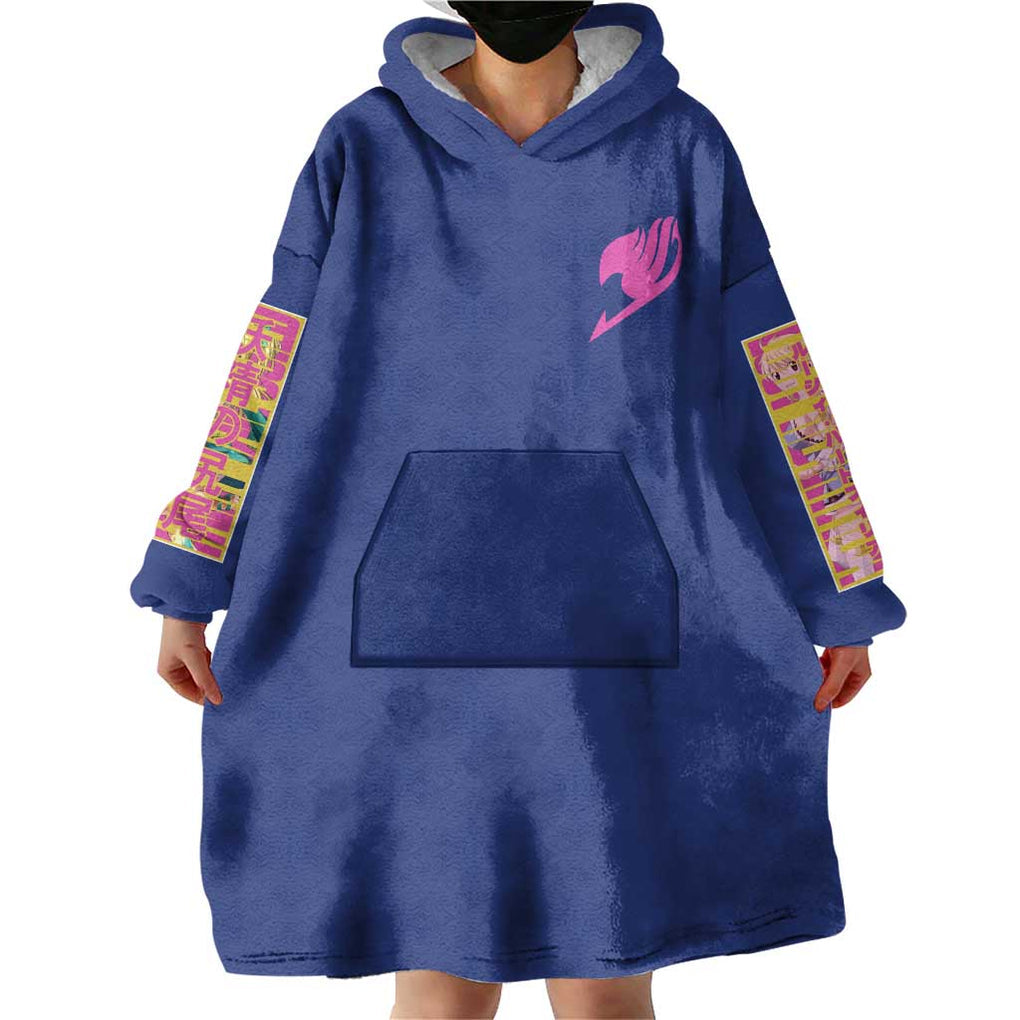 Lucy Heartfilia Fairy Tail Wearable Blanket Hoodie Anime Style