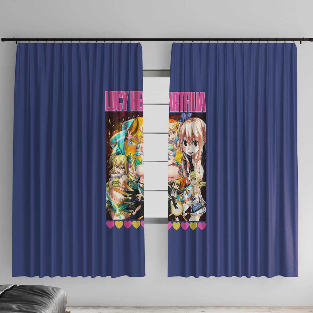 Lucy Heartfilia Fairy Tail Window Curtain Anime Style