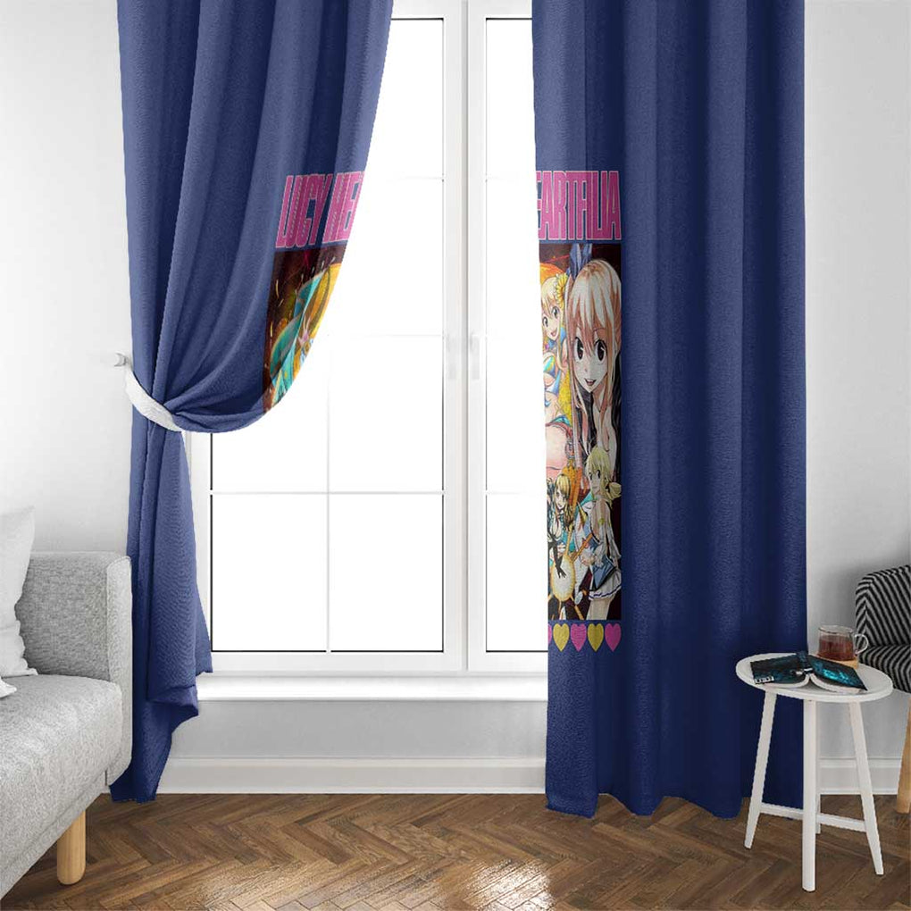 Lucy Heartfilia Fairy Tail Window Curtain Anime Style