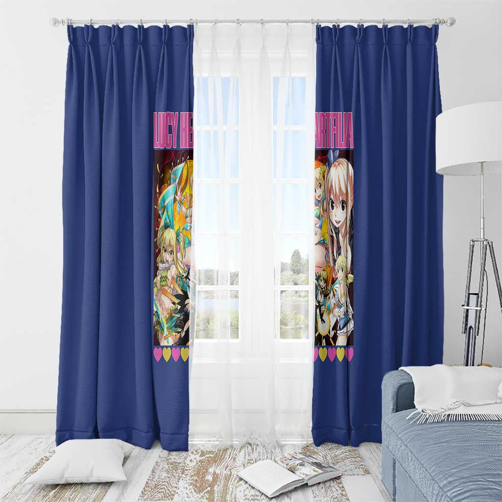 Lucy Heartfilia Fairy Tail Window Curtain Anime Style