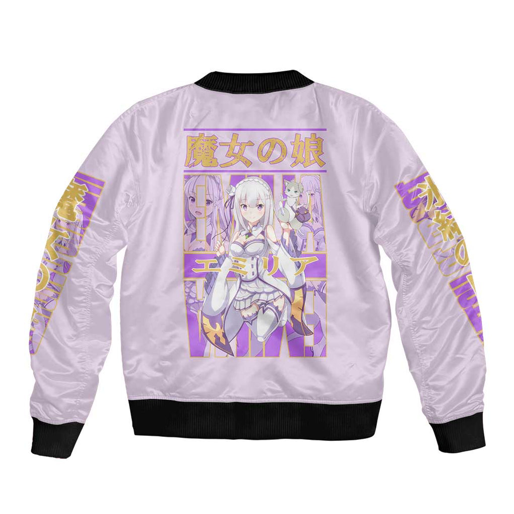Emilia Re: Zero Bomber Jacket Anime Style