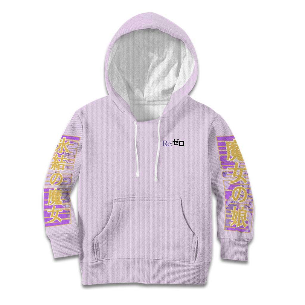 Emilia Re: Zero Kid Hoodie Anime Style