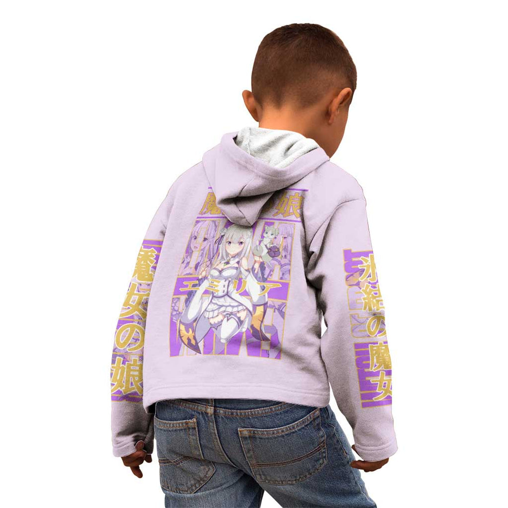 Emilia Re: Zero Kid Hoodie Anime Style