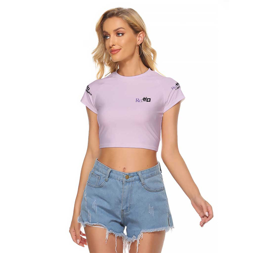 Emilia Re: Zero Raglan Cropped T Shirt Anime Style