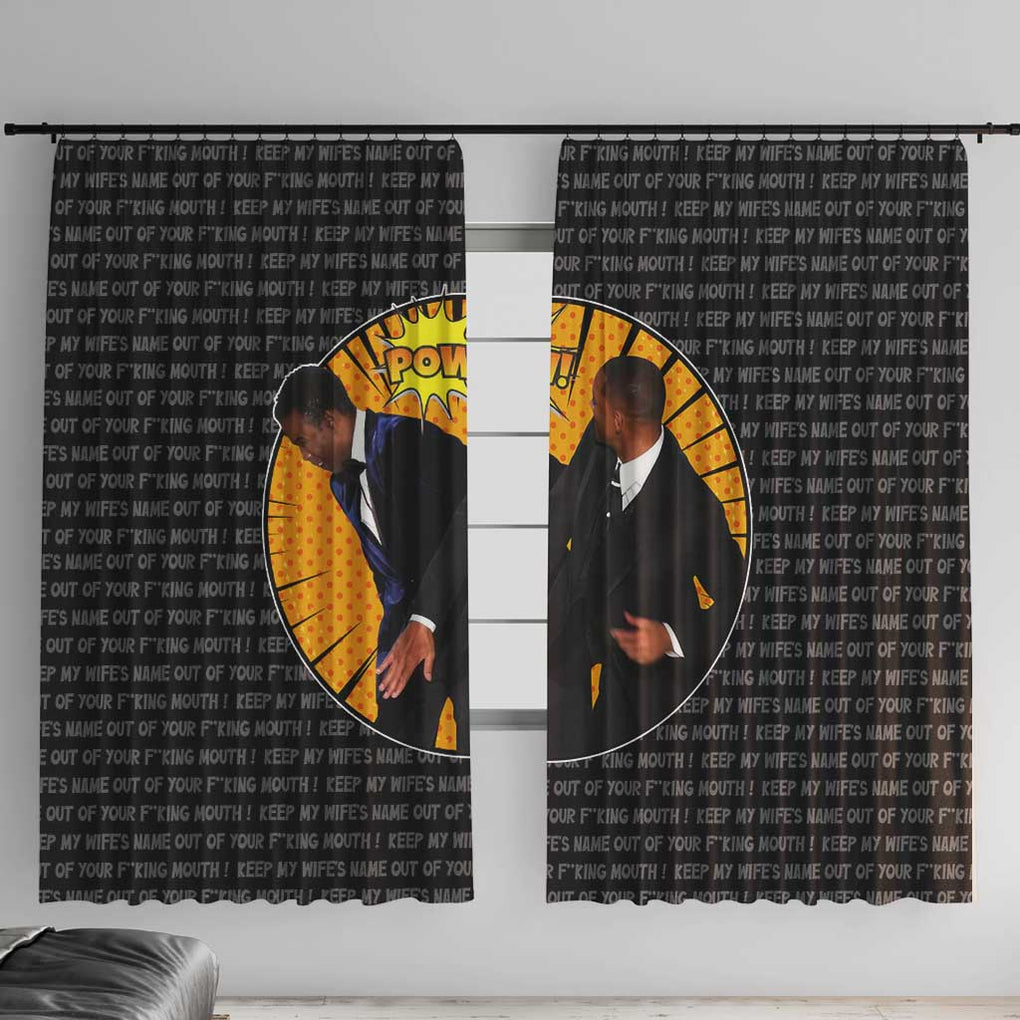 Will Smith Slaps Chris Rock Meme Window Curtain Funny Meme Art Style