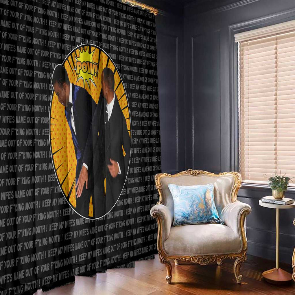 Will Smith Slaps Chris Rock Meme Window Curtain Funny Meme Art Style