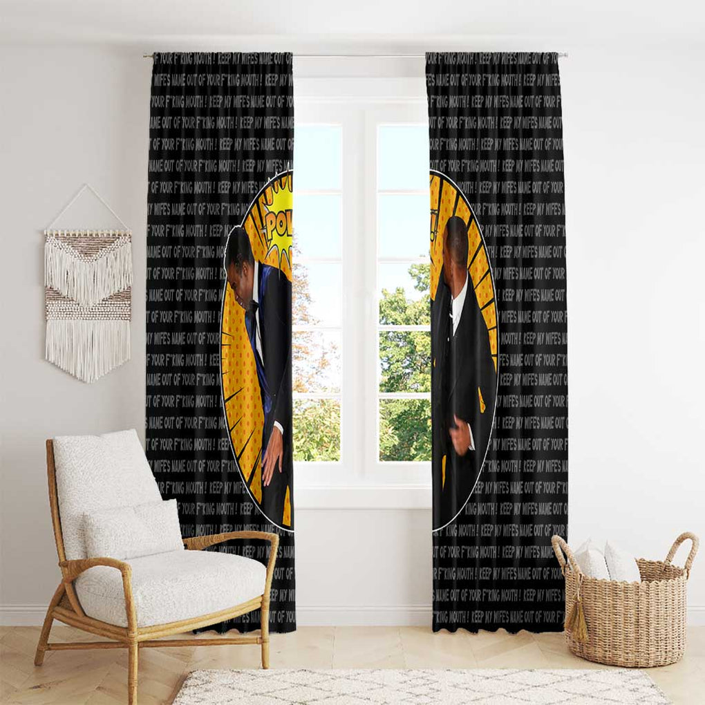 Will Smith Slaps Chris Rock Meme Window Curtain Funny Meme Art Style