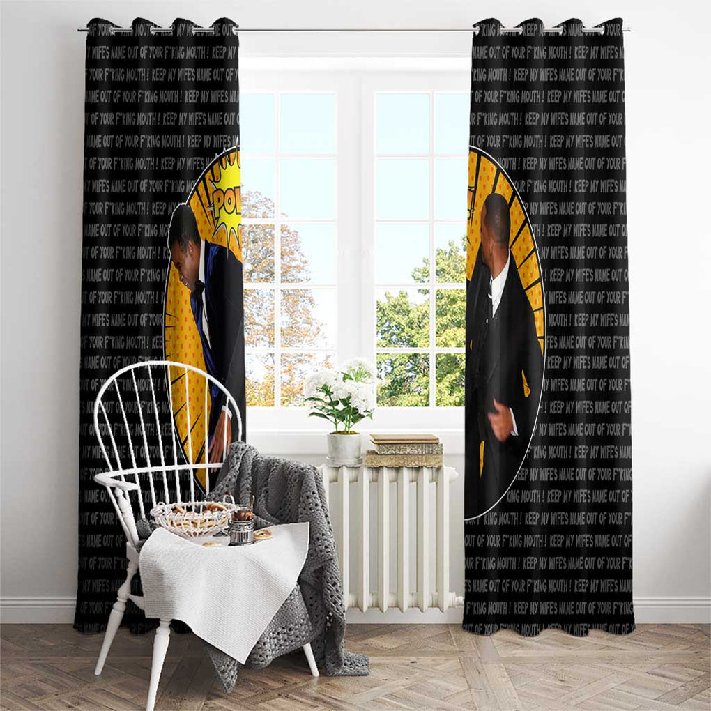 Will Smith Slaps Chris Rock Meme Window Curtain Funny Meme Art Style