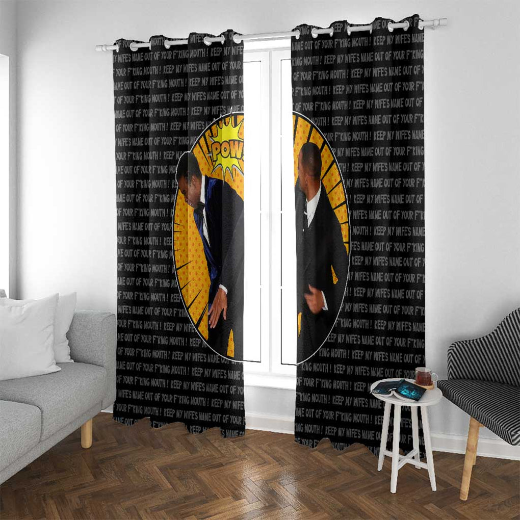Will Smith Slaps Chris Rock Meme Window Curtain Funny Meme Art Style