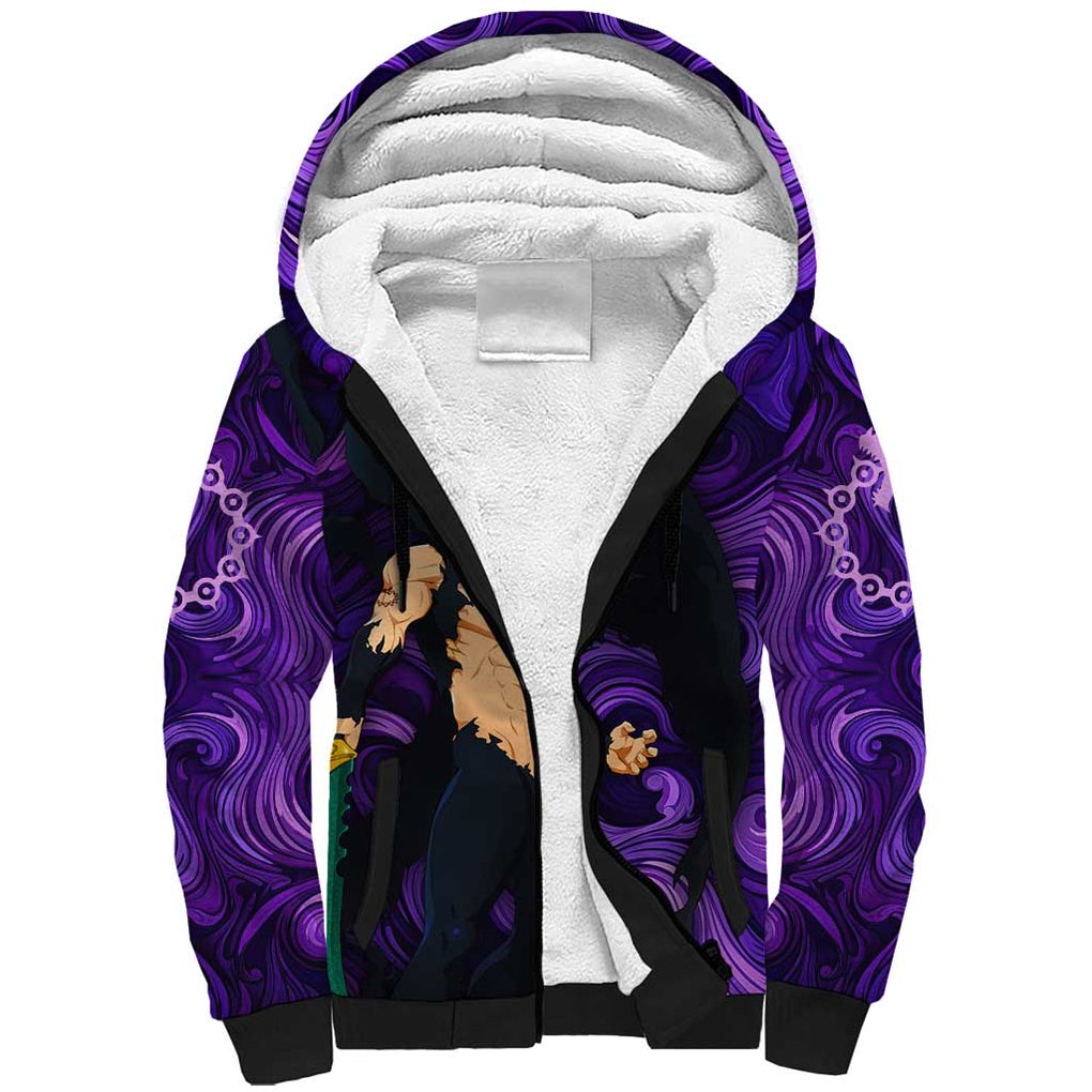 Trippy Meliodas Assault Mode Seven Deadly Sins Sherpa Hoodie Trippy Style