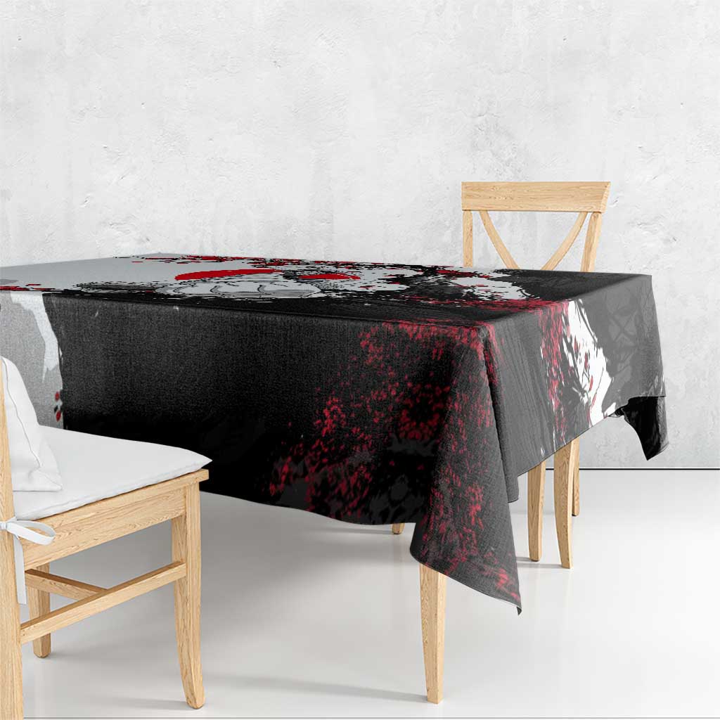 Luffy Gear 3 One Piece Anime White and Red Japanese Art Style Tablecloth with Cherry Blossom Tree and Straw Hat Pirates Jolly Roger - The Mazicc