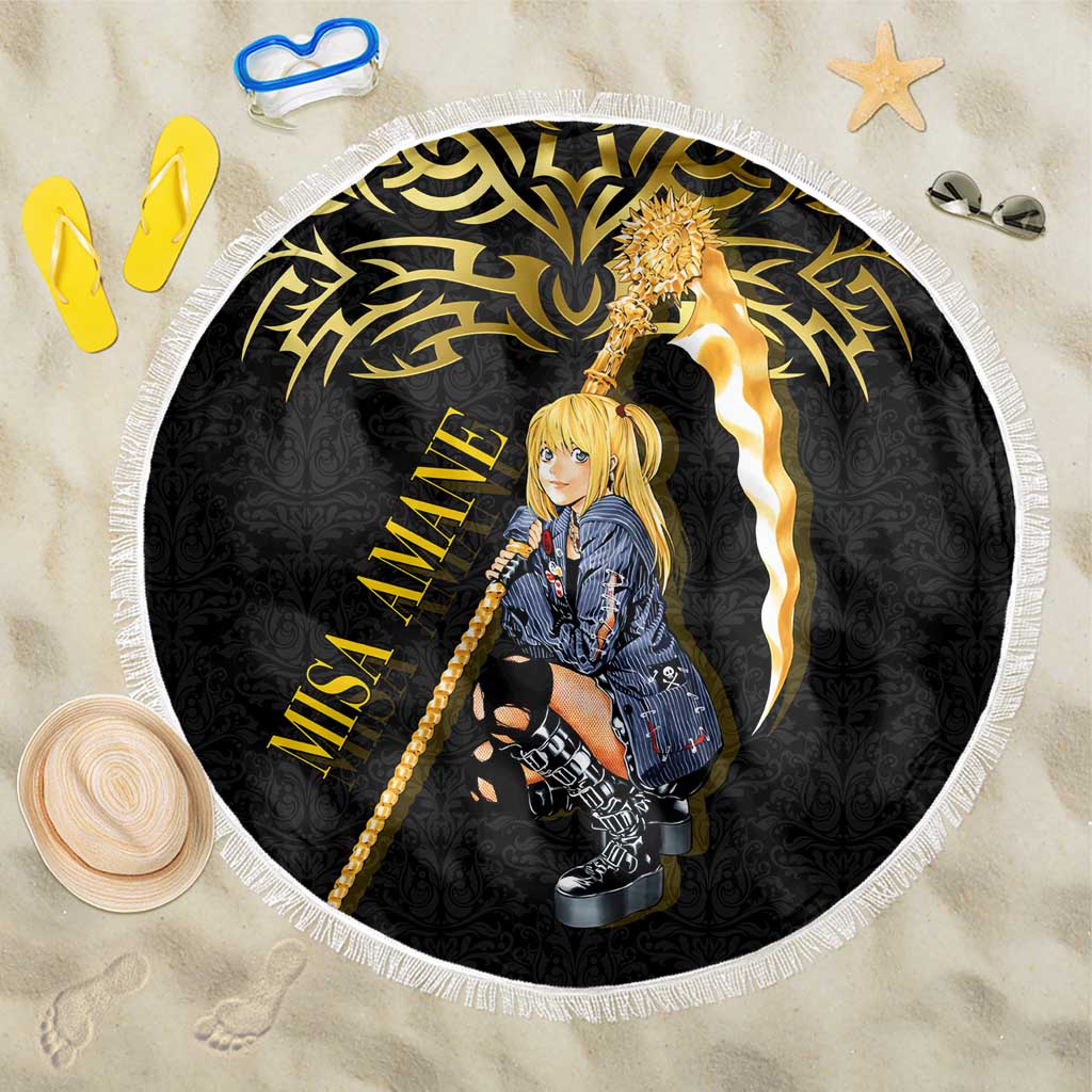 Misa Amane Death Note Beach Blanket Misa Amane from Death Note - Dark Diva with a Blade