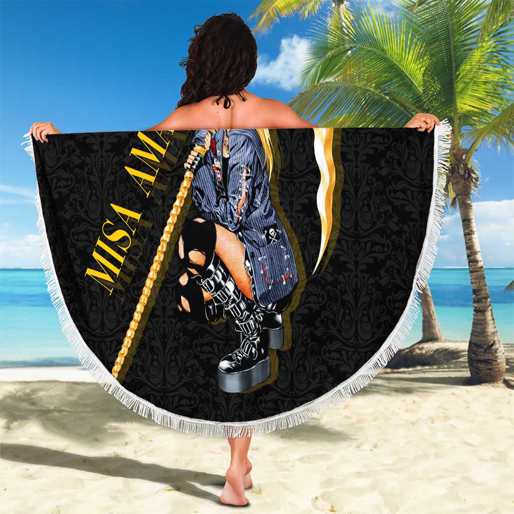 Misa Amane Death Note Beach Blanket Misa Amane from Death Note - Dark Diva with a Blade