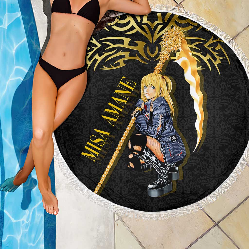 Misa Amane Death Note Beach Blanket Misa Amane from Death Note - Dark Diva with a Blade