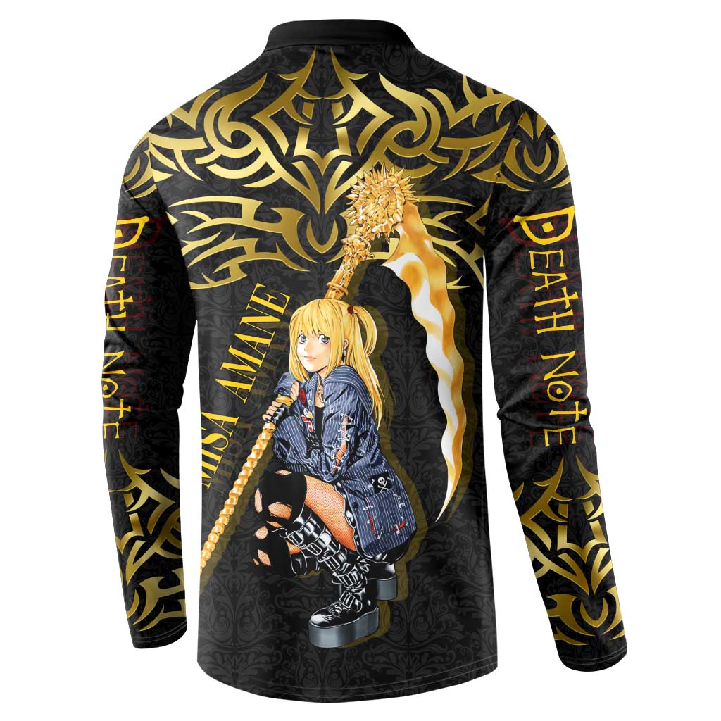 Misa Amane Death Note Button Sweatshirt Misa Amane from Death Note - Dark Diva with a Blade