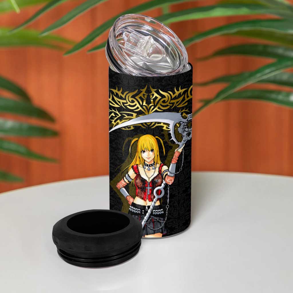 Misa Amane Death Note 4 in 1 Can Cooler Tumbler Misa Amane from Death Note - Dark Diva with a Blade