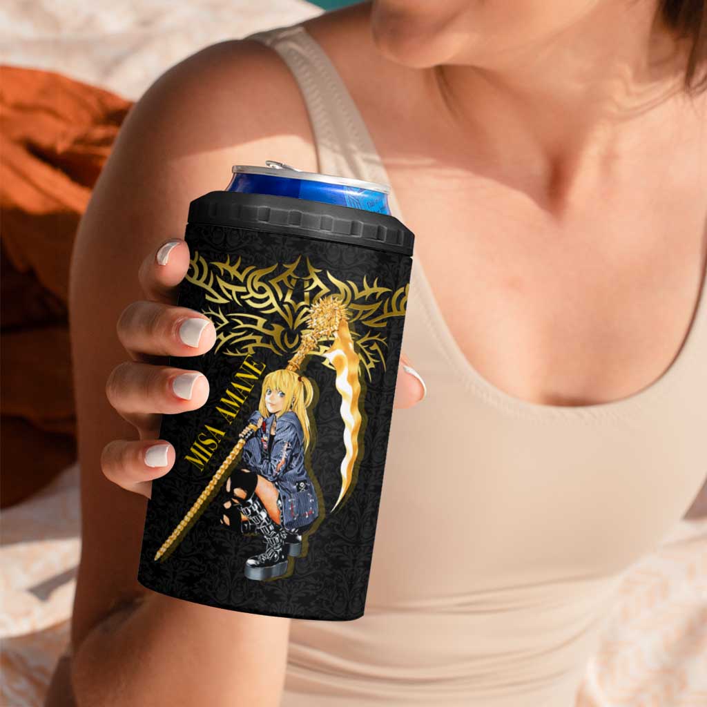 Misa Amane Death Note 4 in 1 Can Cooler Tumbler Misa Amane from Death Note - Dark Diva with a Blade