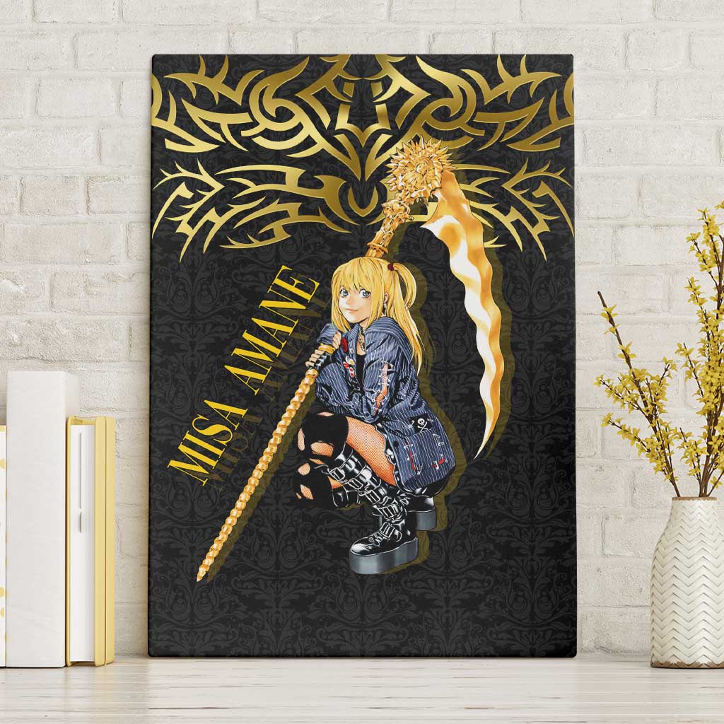 Misa Amane Death Note Canvas Wall Art Misa Amane from Death Note - Dark Diva with a Blade