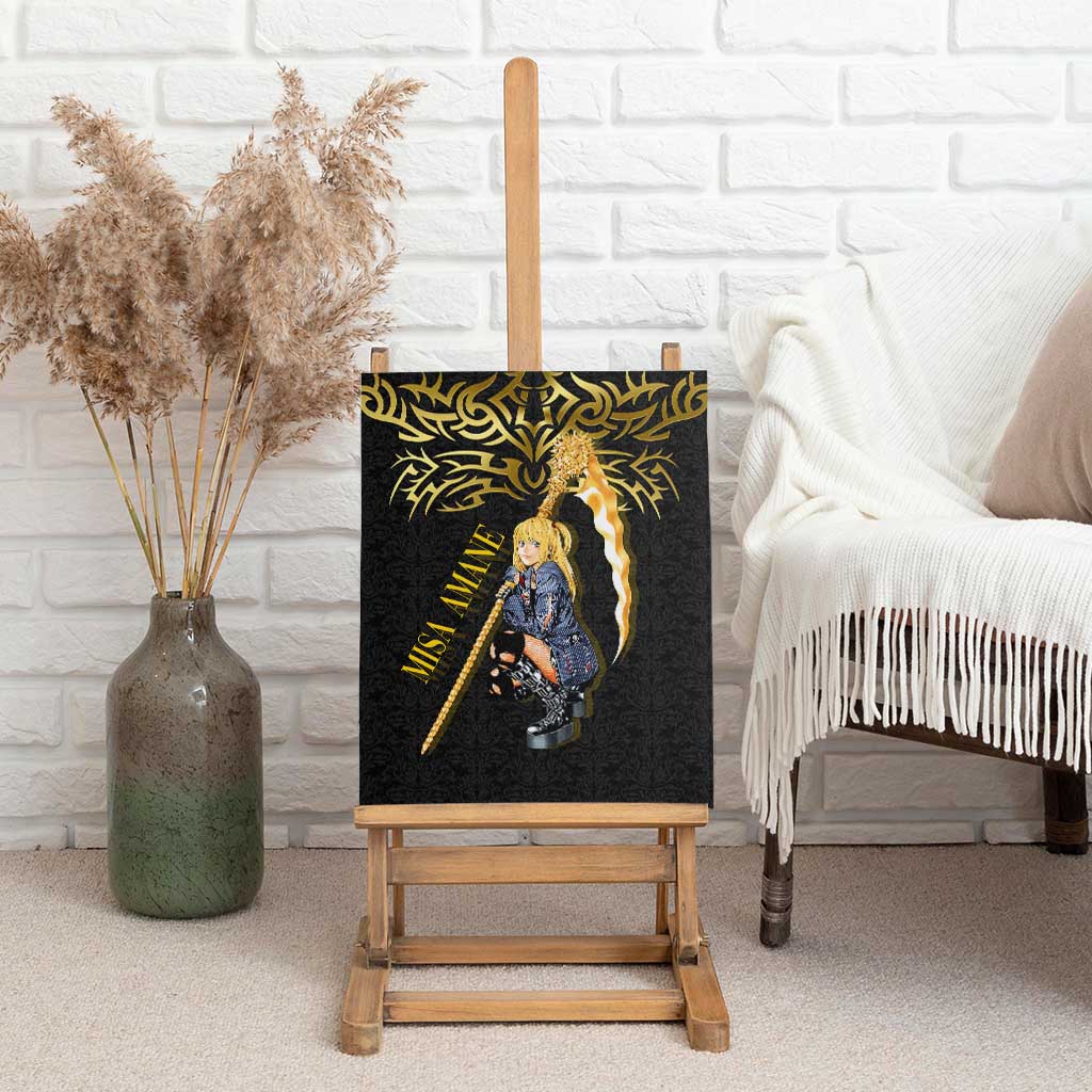 Misa Amane Death Note Canvas Wall Art Misa Amane from Death Note - Dark Diva with a Blade