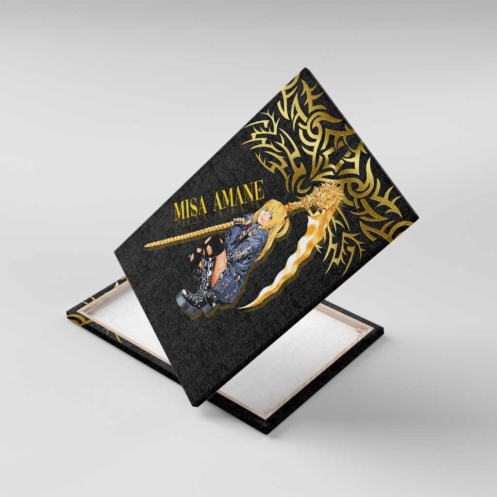 Misa Amane Death Note Canvas Wall Art Misa Amane from Death Note - Dark Diva with a Blade