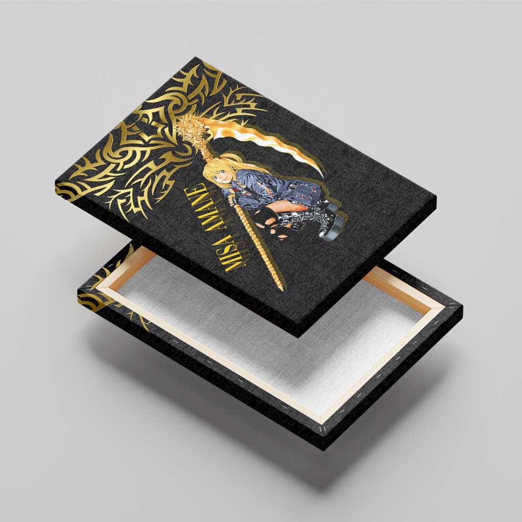 Misa Amane Death Note Canvas Wall Art Misa Amane from Death Note - Dark Diva with a Blade